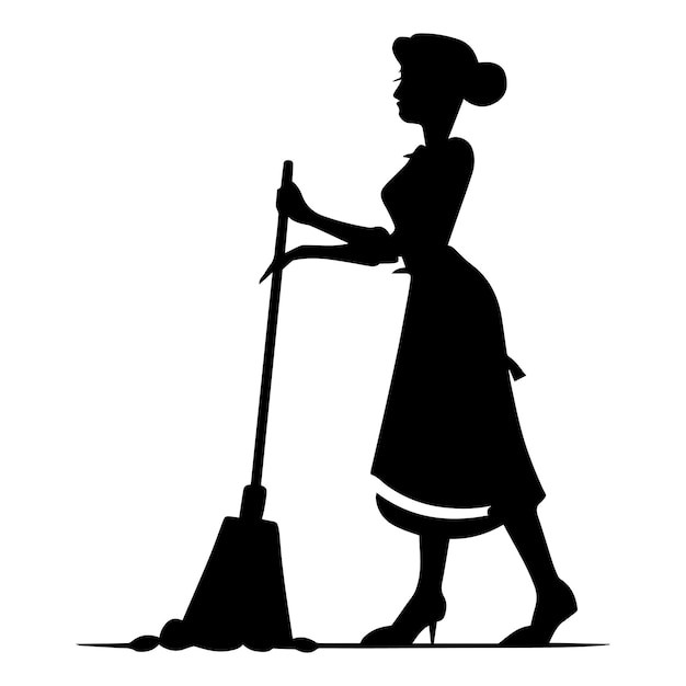 a cleaner vector silhouette