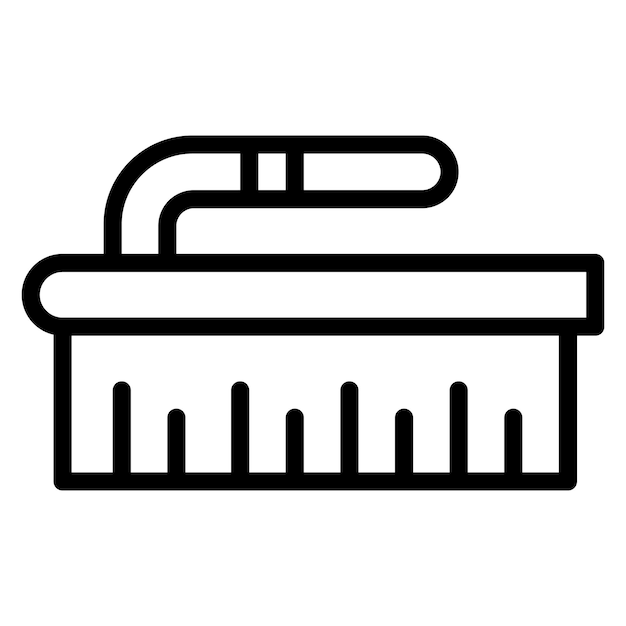 Cleaning Brush vector icon illustration of Hygiene Routine iconset