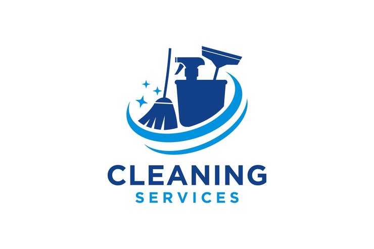 Cleaning clean service logo icon vector