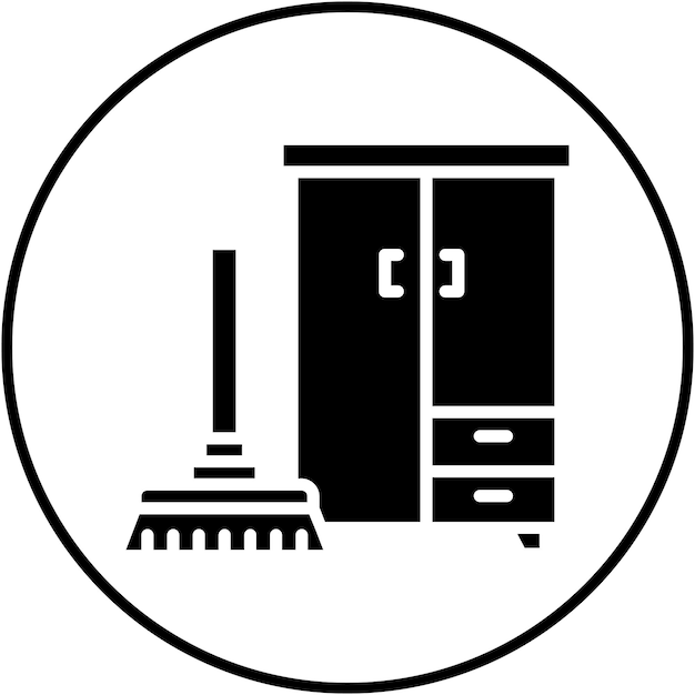 Cleaning Closets vector icon Can be used for Cleaning and Dusting iconset