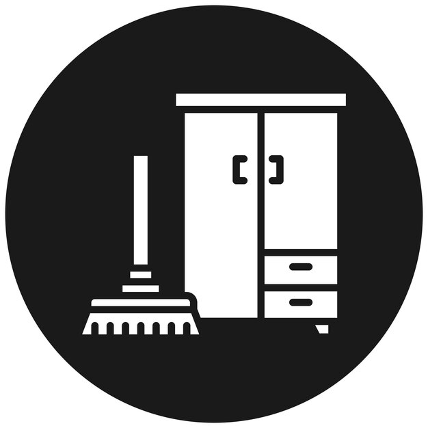 Cleaning closets vector icon can be used for cleaning and dusting iconset