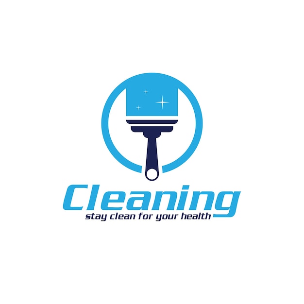 Cleaning Creative Concept Logo Design Template