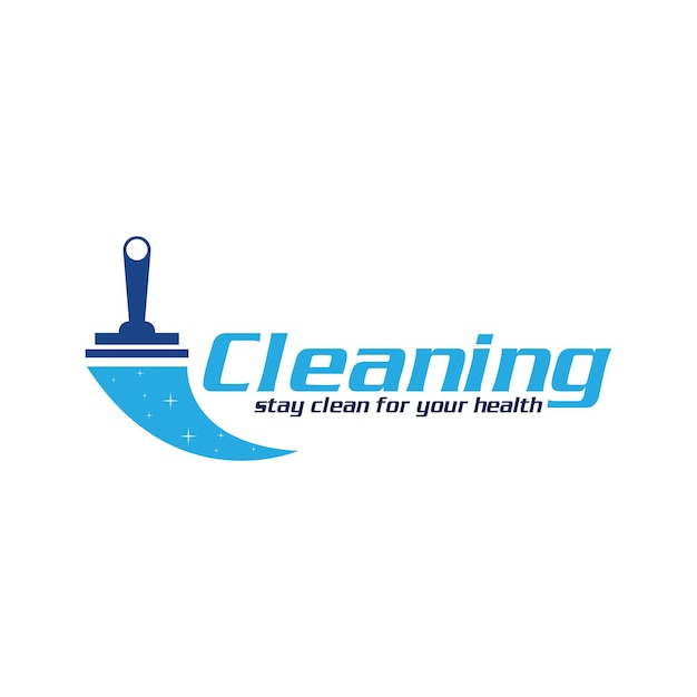 Cleaning Creative Concept Logo Design Template
