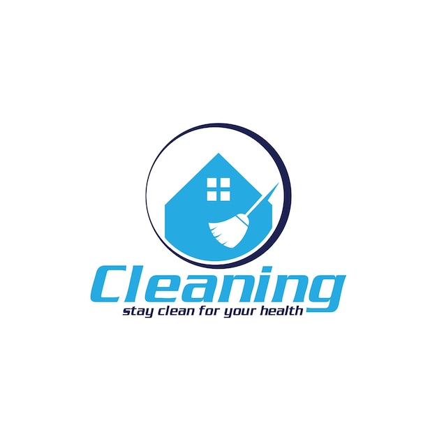 Cleaning Creative Concept Logo Design Template