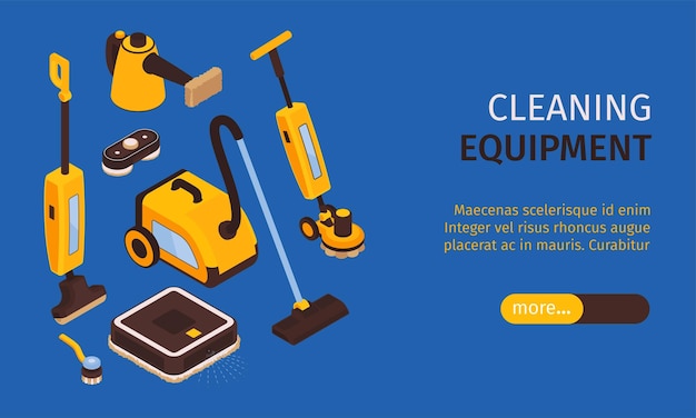 Cleaning equipment horizontal banner