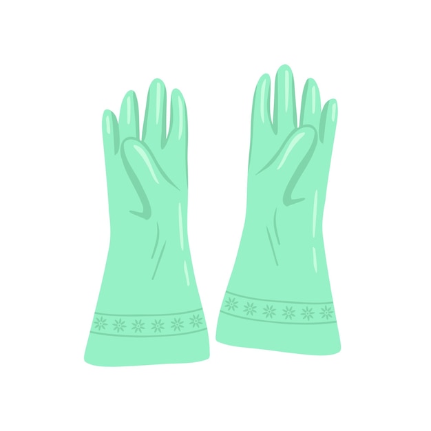 Cleaning gloves Hand drawn illustration