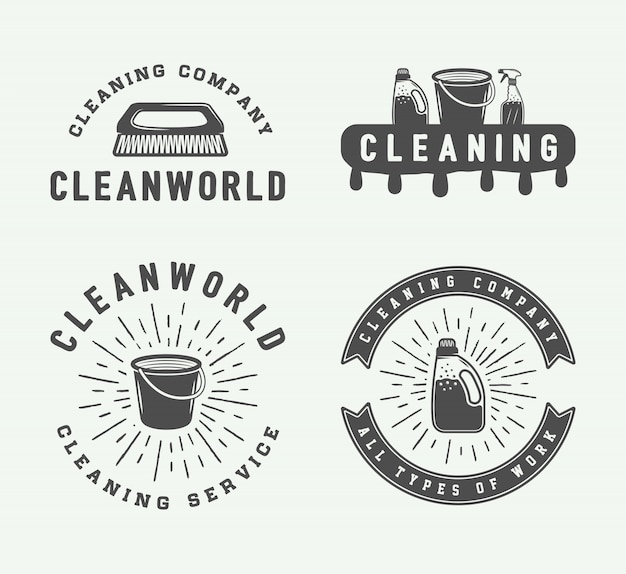 Cleaning logo badges