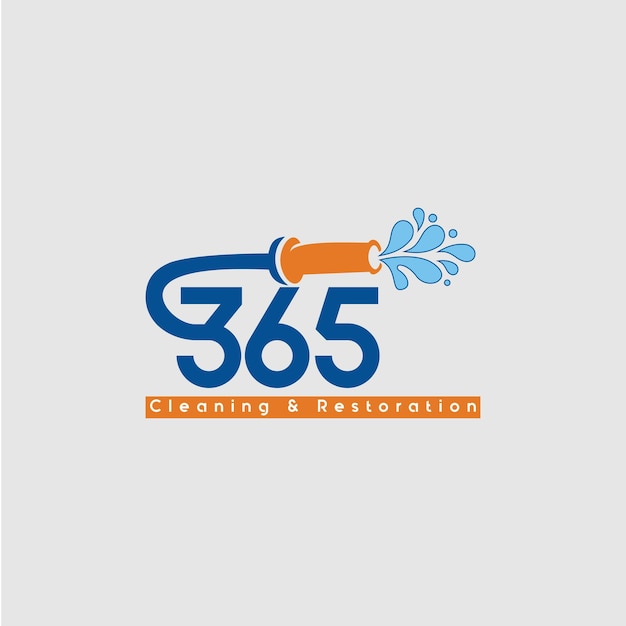 уборка дизайн логотипа 365 дней уборка шаблон дизайна логотипа