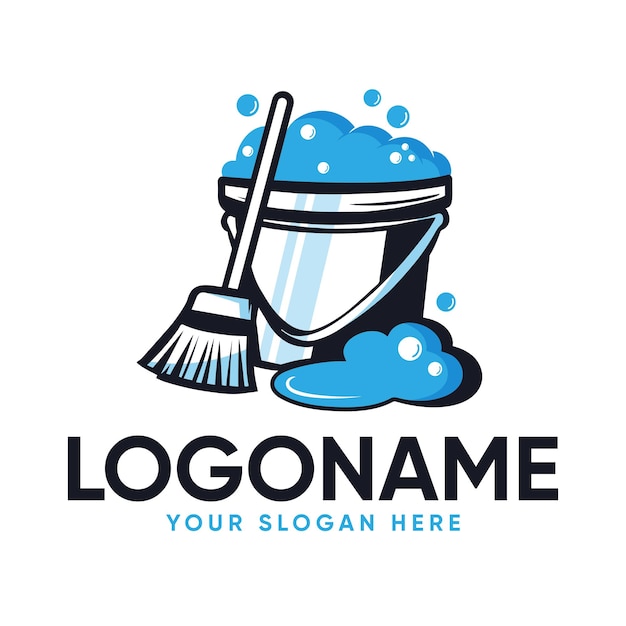 Vector cleaning logo design