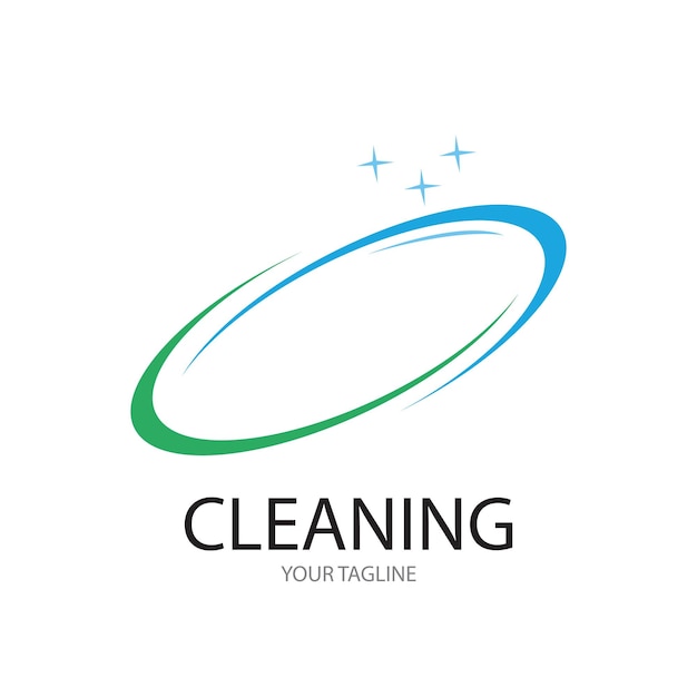 Modello vettoriale per l'illustrazione di logo e simboli di pulizia