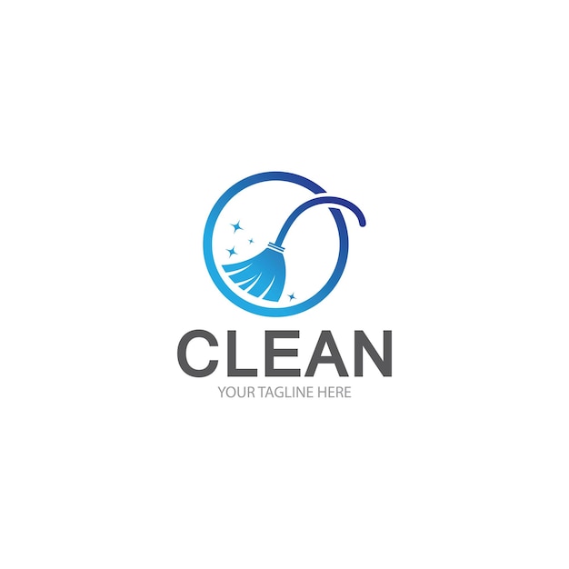 Vector cleaning logo template