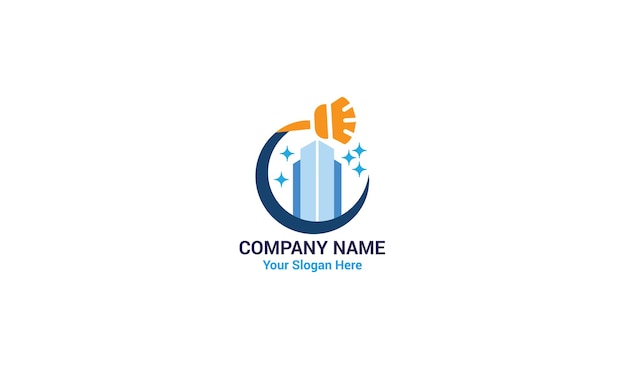 Cleaning Service Business Logo Symbol Icon Design