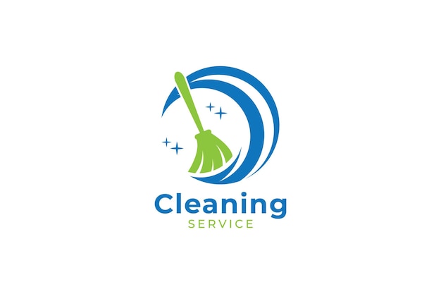 cleaning service clean logo icon vector template