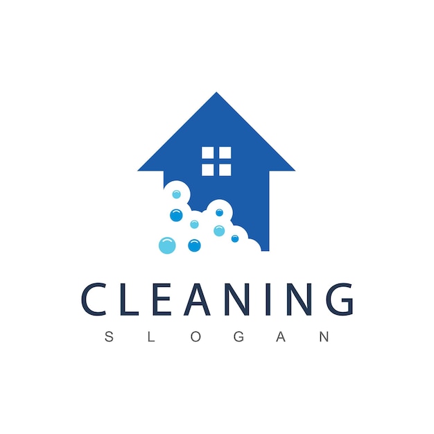 Cleaning service logo design template