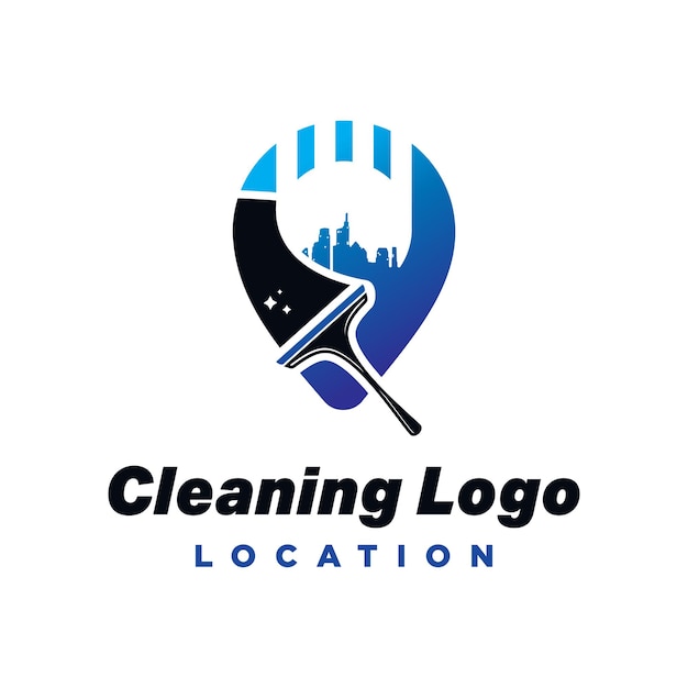 cleaning service logo design template