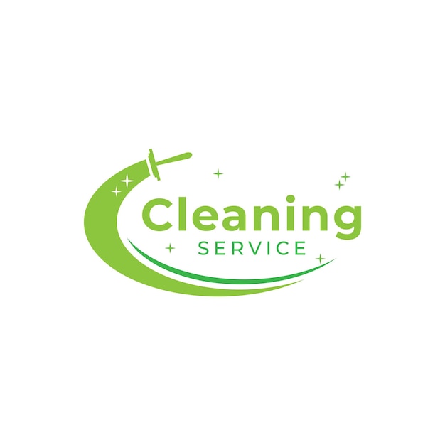 cleaning service logo icon vector template