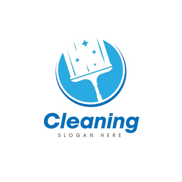 Cleaning Service Logo Window glass cleaning vector logo