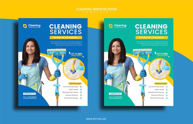 cleaning services flyer template