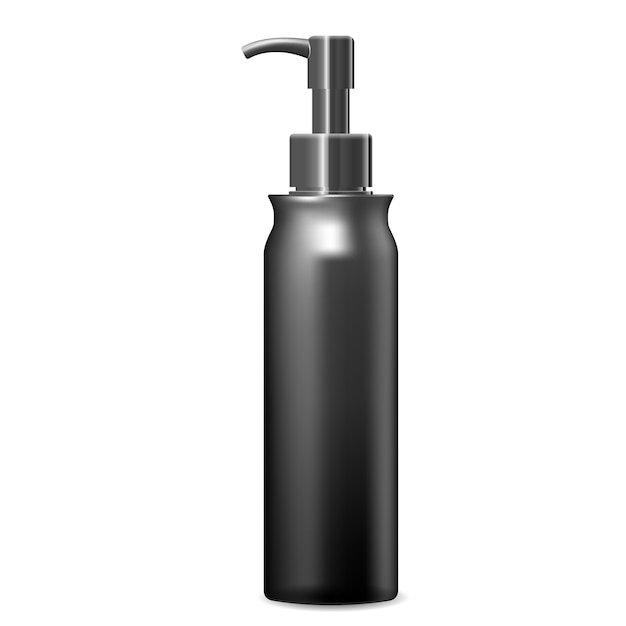 Cleanser dispenser pump bottle. cosmetic package