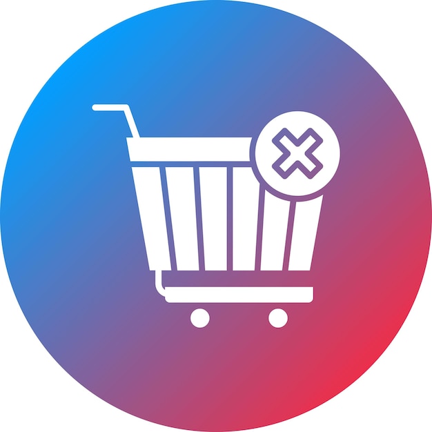 Clear Cart icon vector image Can be used for Shopping and Ecommerce