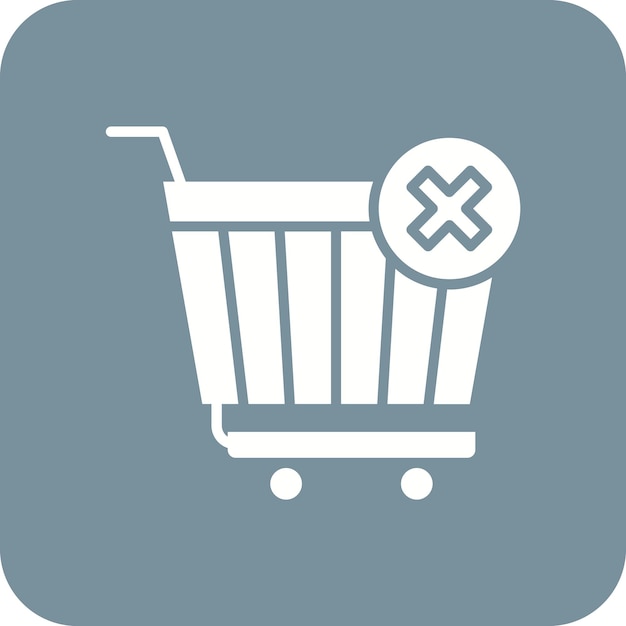 Clear Cart icon vector image Can be used for Shopping and Ecommerce