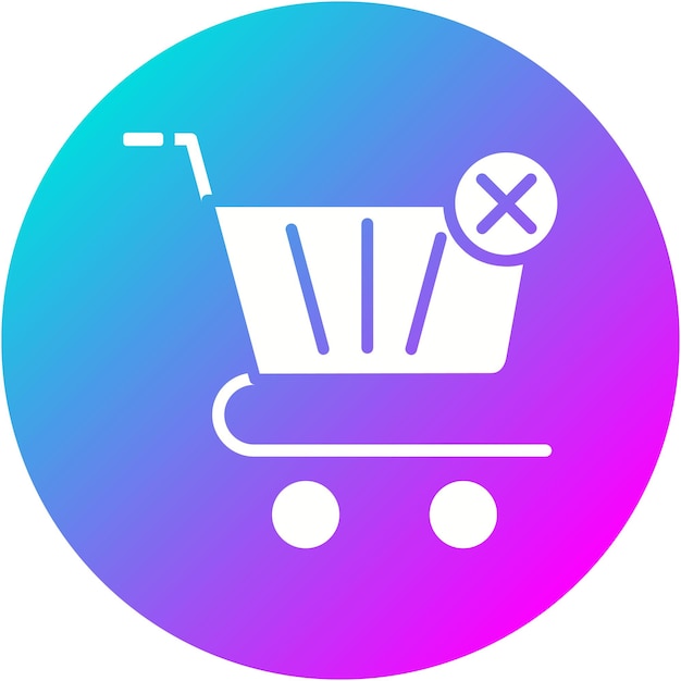 Vector clear cart vector icon can be used for shopping and ecommerce iconset