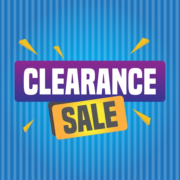 Clearance sale badge or sticker