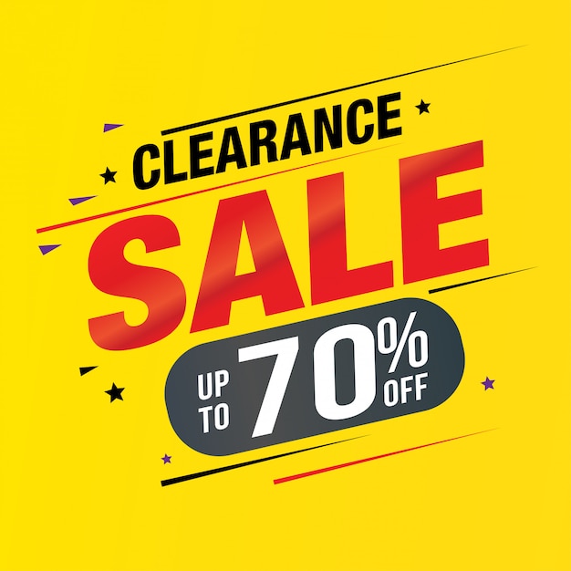 Clearance Sale Banner Design, Sale and Discounts