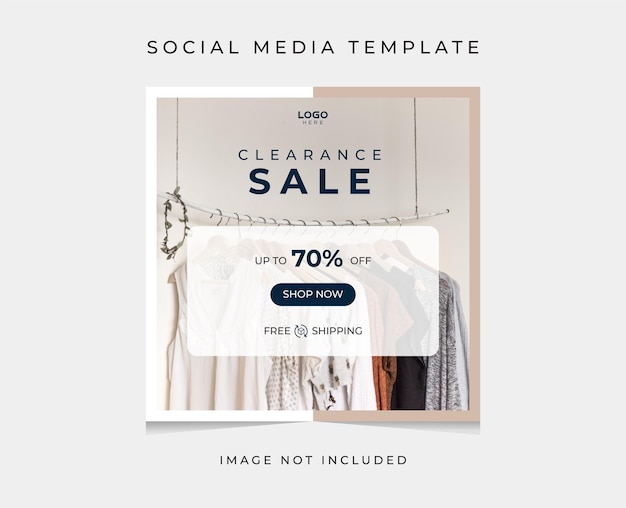 ベクトル クリアランス セール instagram テンプレート