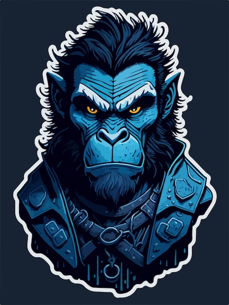 Cleaverwielding warrior ape defends honor