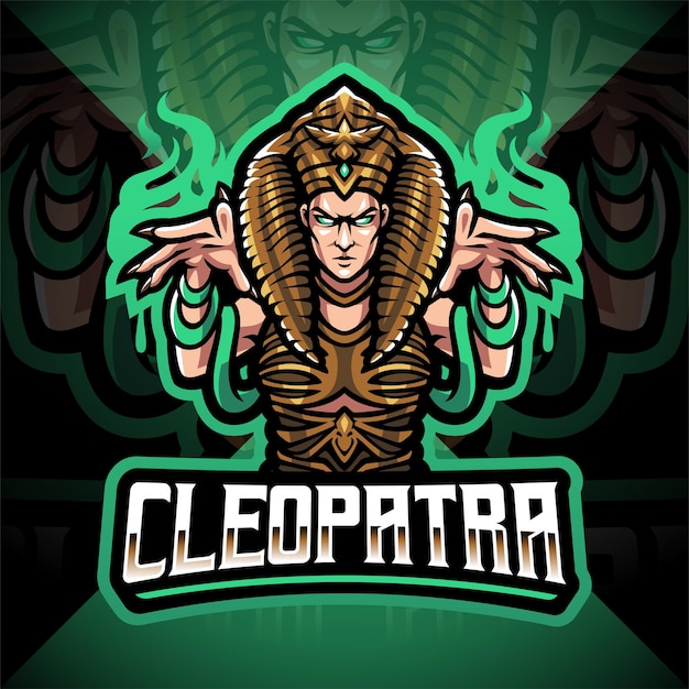 Cleopatra Esport 마스코트 로고 디자인