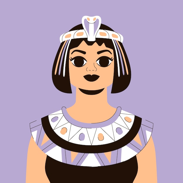 Cleopatra karakter ontwerp illustratie