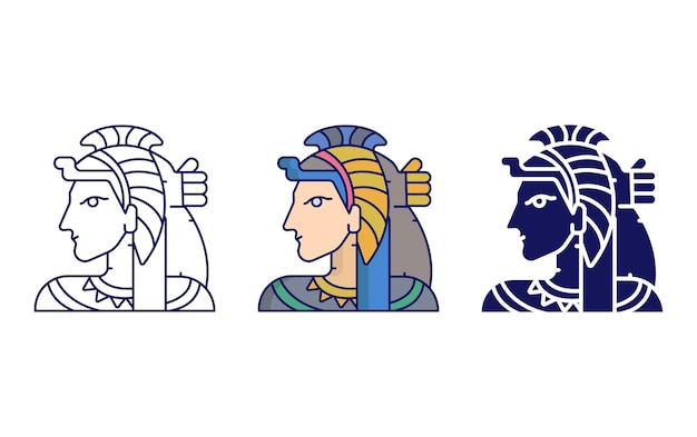Cleopatra vector icon