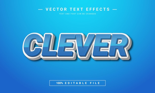 Clever editable text effect design