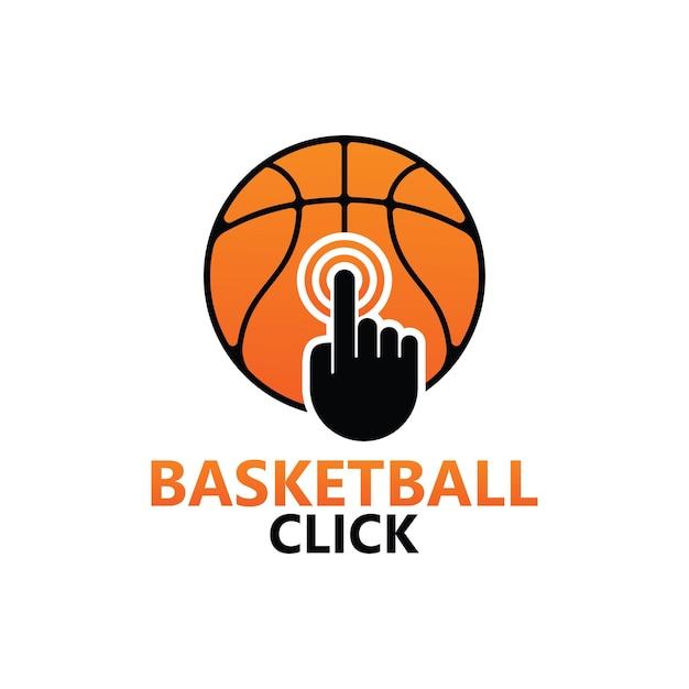 Click basketball logo template design