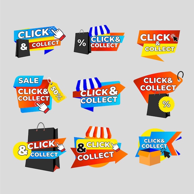 Click and collect button collection