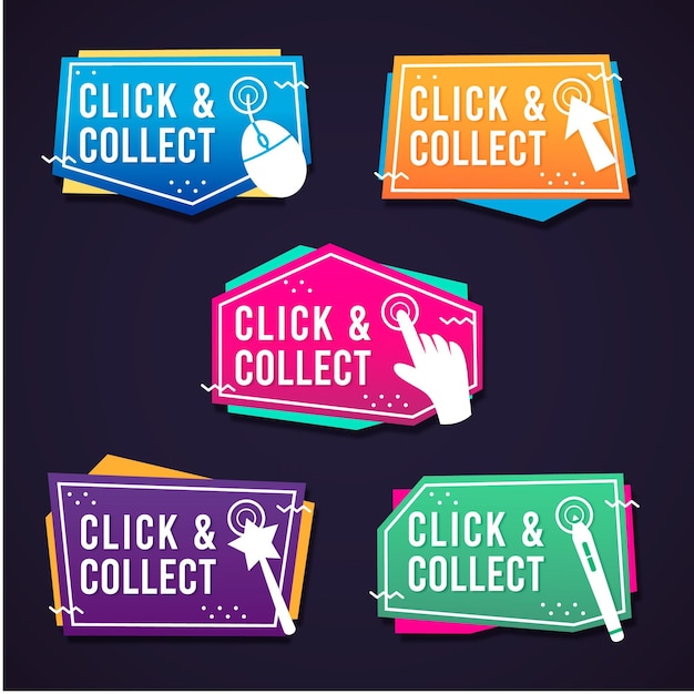 Click and collect button collection