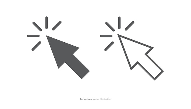 Vector click cursor icon design vector illustration