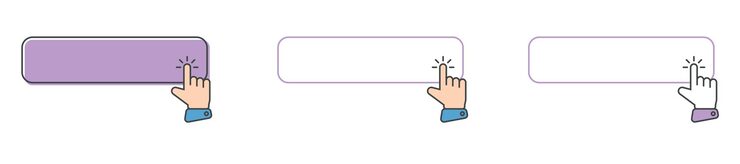 Vector 여기를 클릭하여 커서 아이콘을 클릭하십시오. 벡터 세트 마우스 클릭으로 작업 버튼을 클릭하십시오.