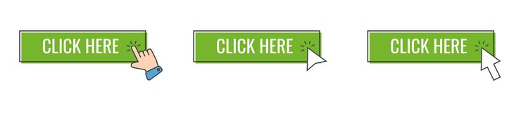 Vector ここをクリック ボタン ベクトル セットでカーソル アイコンをクリック マウス クリックでアクション ボタン
