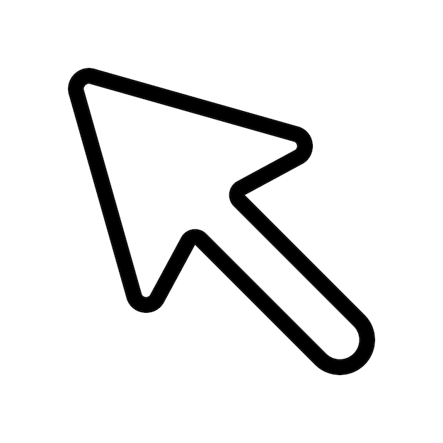 Vector click cursor icon