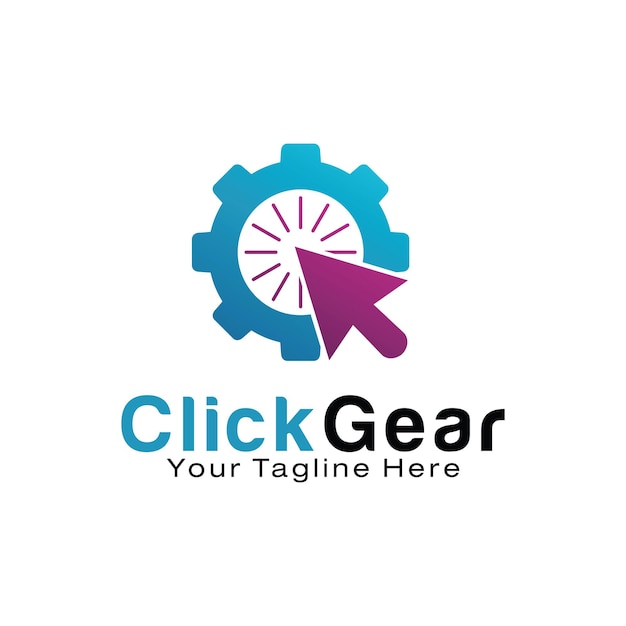 Fare clic sul modello di progettazione del logo gear