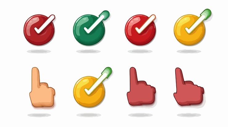 Вектор нажмите здесь кнопку с указателем курсора для навигации на сайте и взаимодействия с пользователем