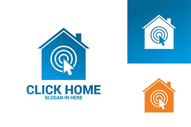 Click home logo template design