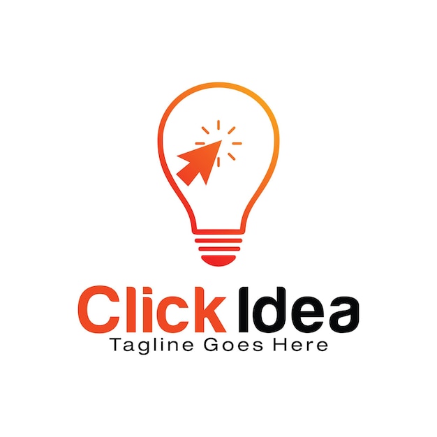 Click Idea logo design template