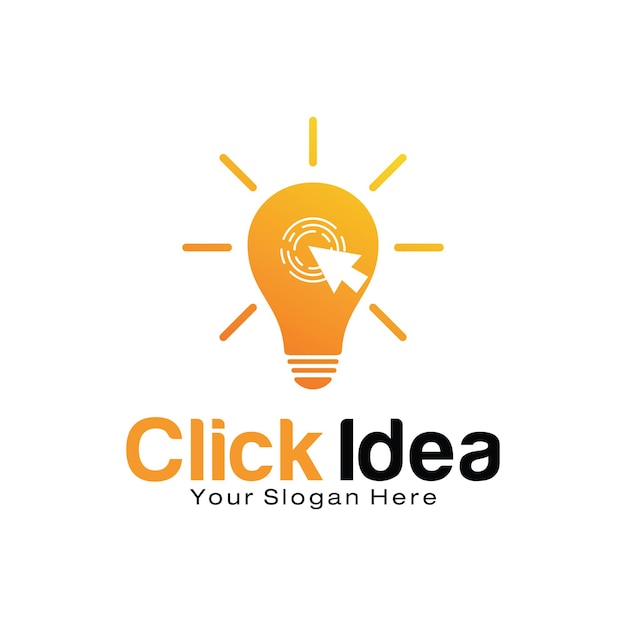 Click Idea logo design template