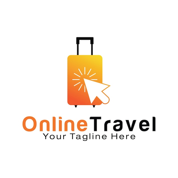 Click travel logo design template