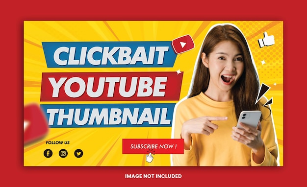 Clickbait-miniatuursjabloon