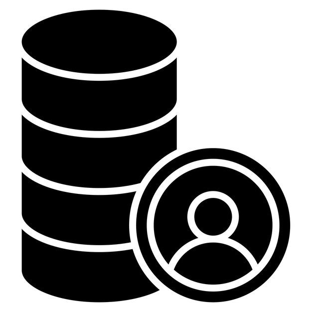 クライアント ベース グリフ ソリッド ブラックの図