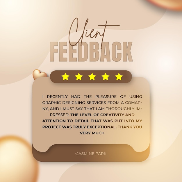 Client Feedback Instagram Post Design and Template